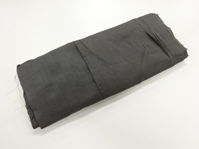 JAPANESE KIMONO / ANTIQUE ARAIHARI FOR KIMONO / SILK / WOVEN SMALL GRID